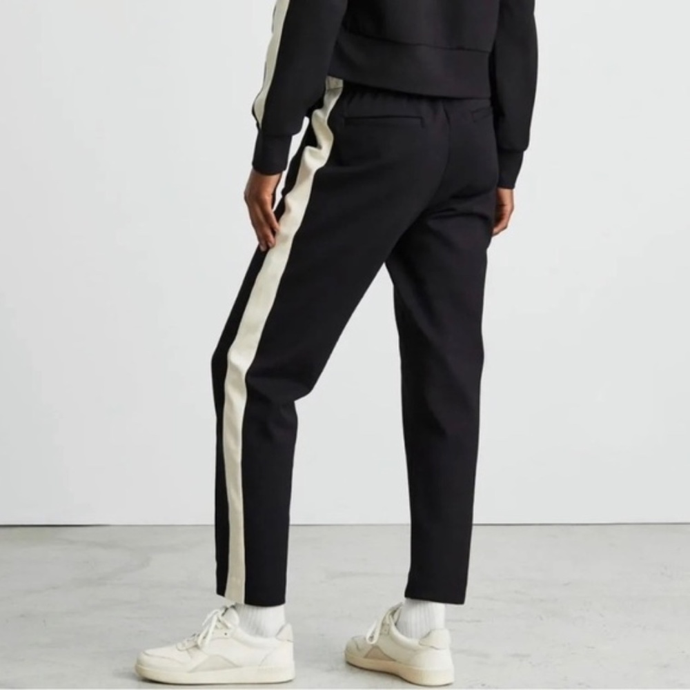 NWT Everlane The Dream Pant | Black with White Stripe | XS